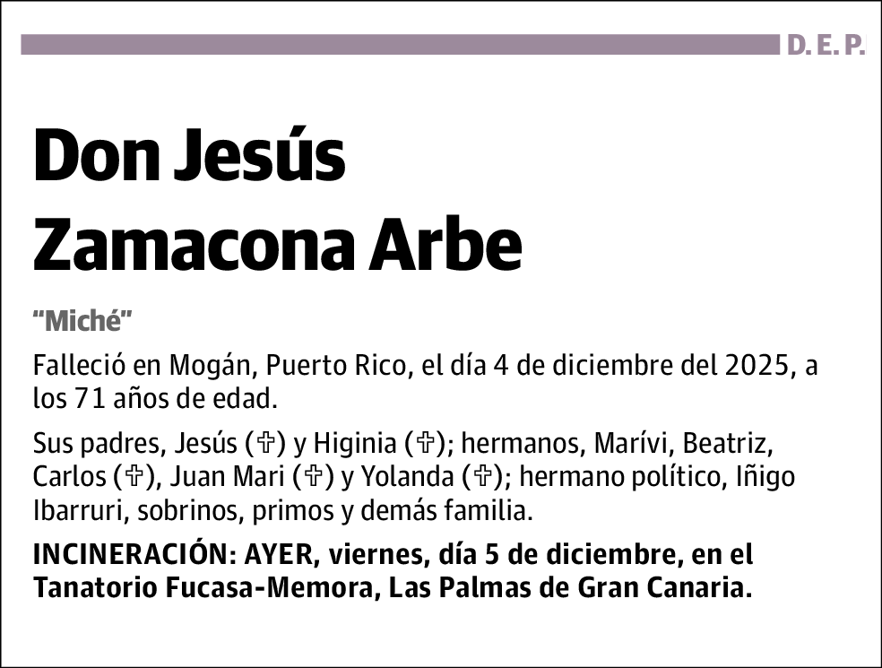 Jesus Zamacona Arbe