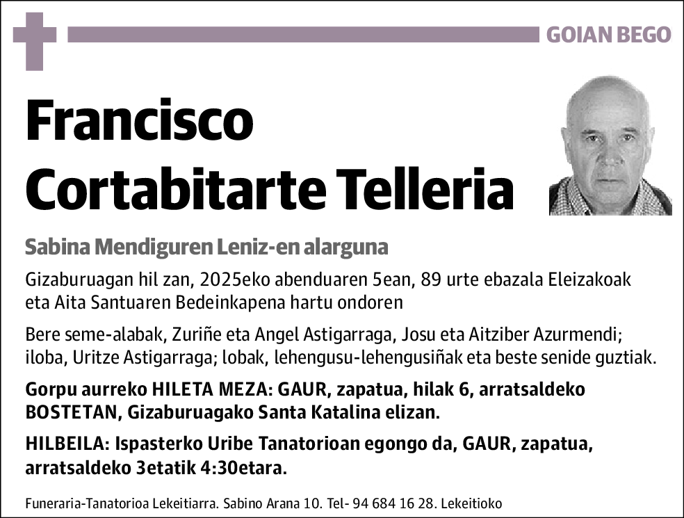 Francisco Cortabitarte Telleria