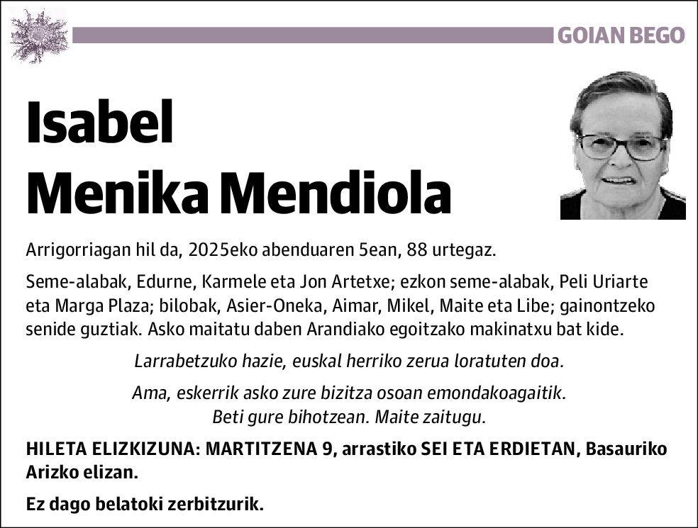 Isabel Menika Mendiola