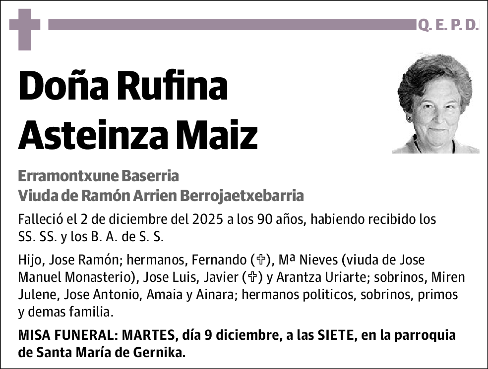 Rufina Asteinza Maiz
