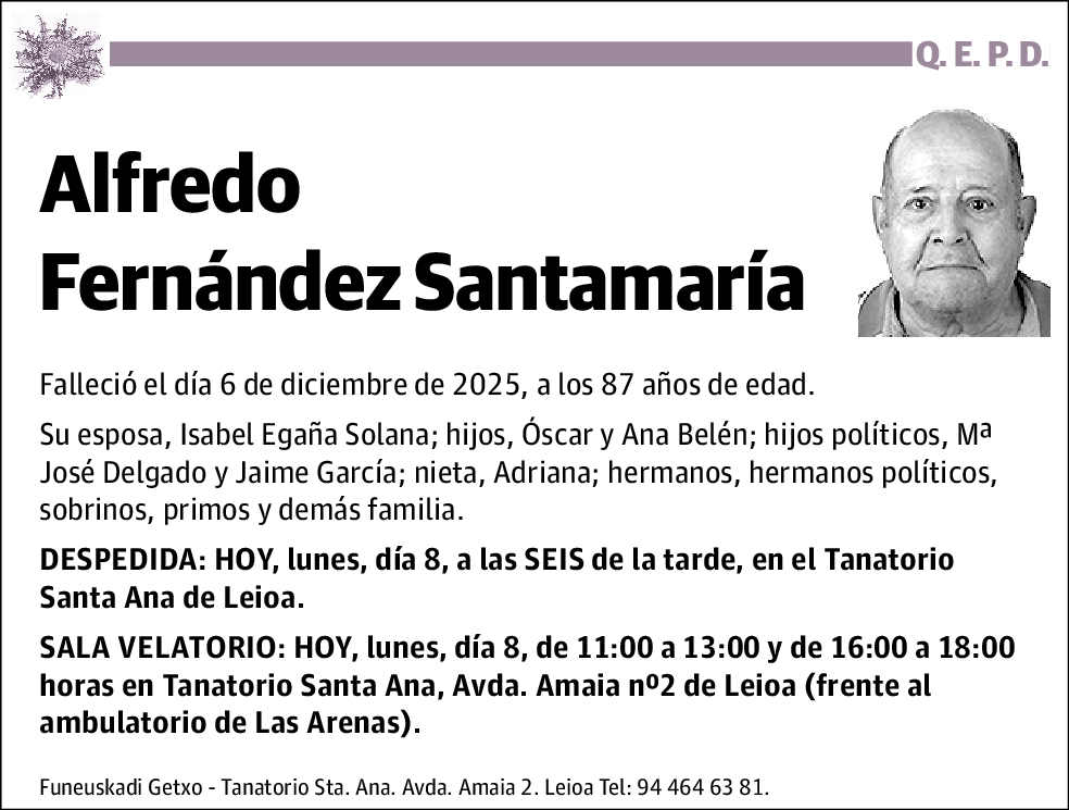 Alfredo Fernández Santamaría