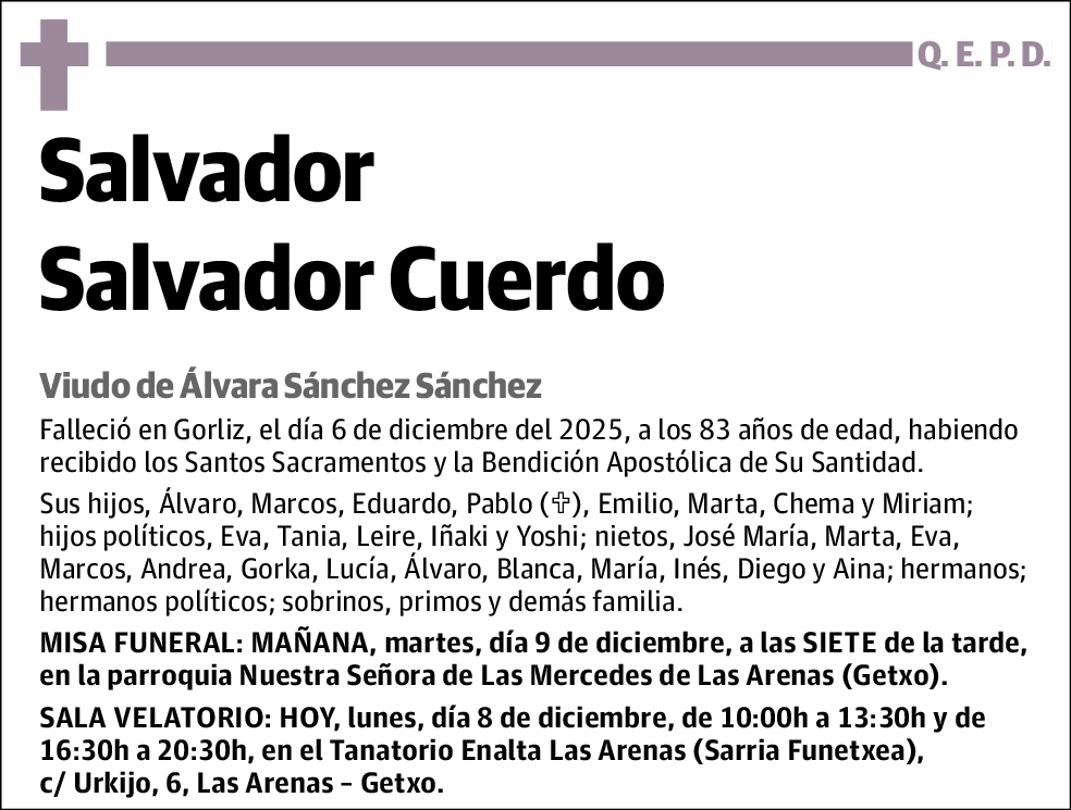 Salvador Salvador Cuerdo