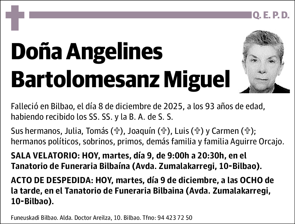 Angelines Bartomolesanz Miguel