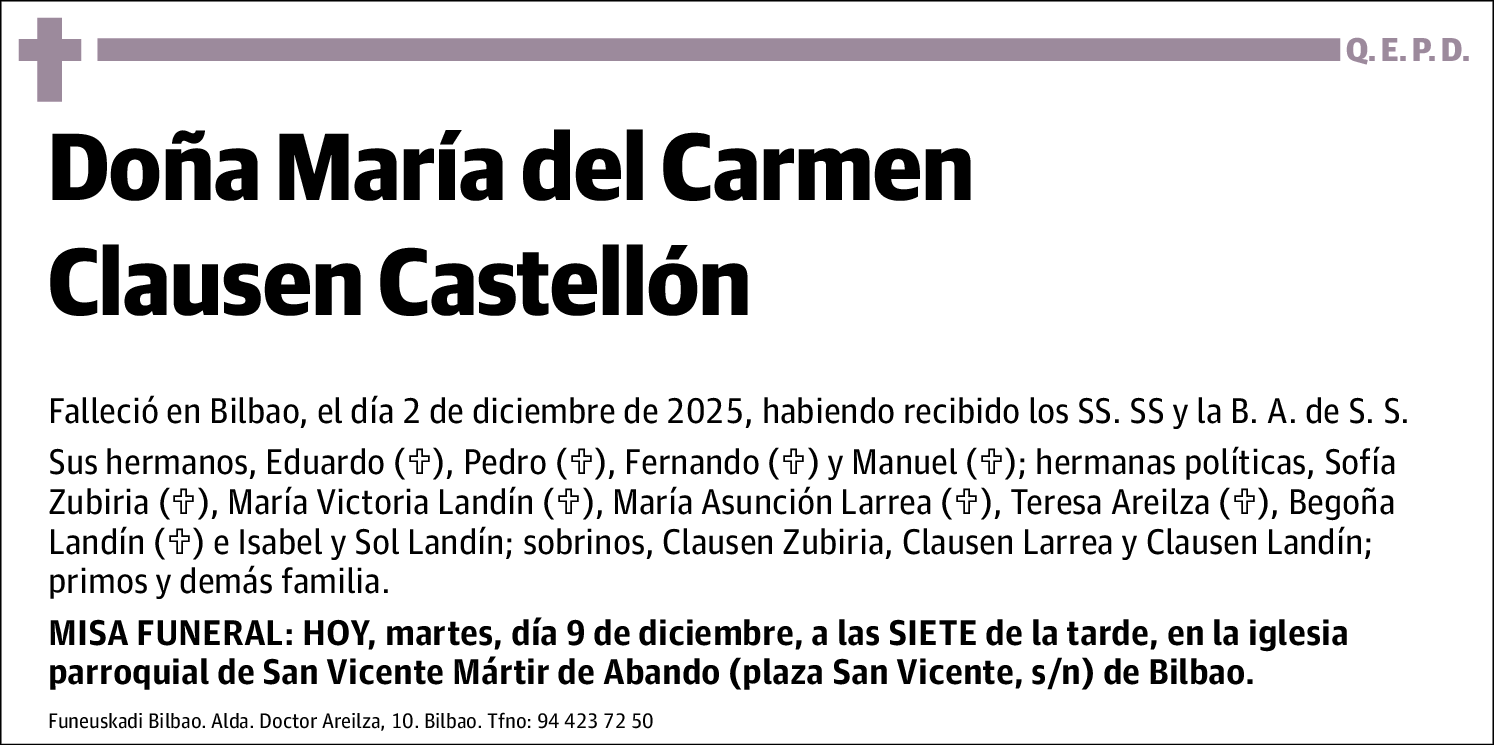 María del Carmen Clausen Castellón