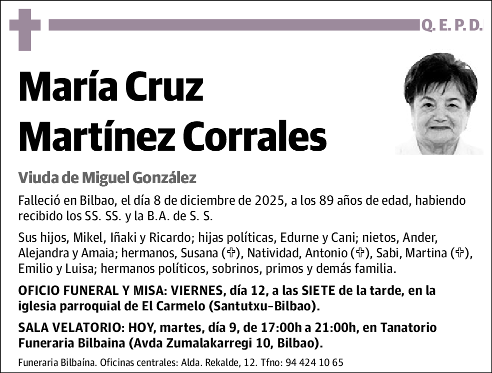 María Cruz Martínez Corrales