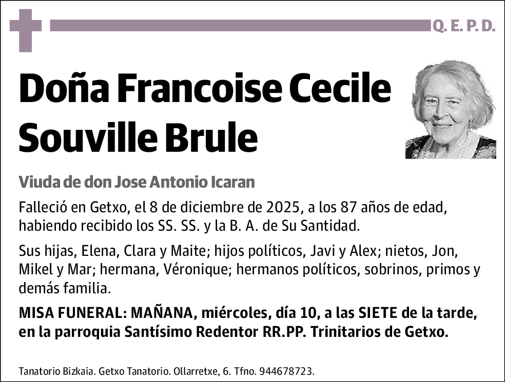 Francoise Cecile Souville Brule
