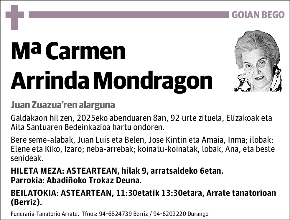 Mªcarmen Arrinda Mondragon