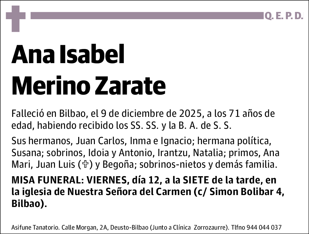 Ana Isabel Merino Zarate