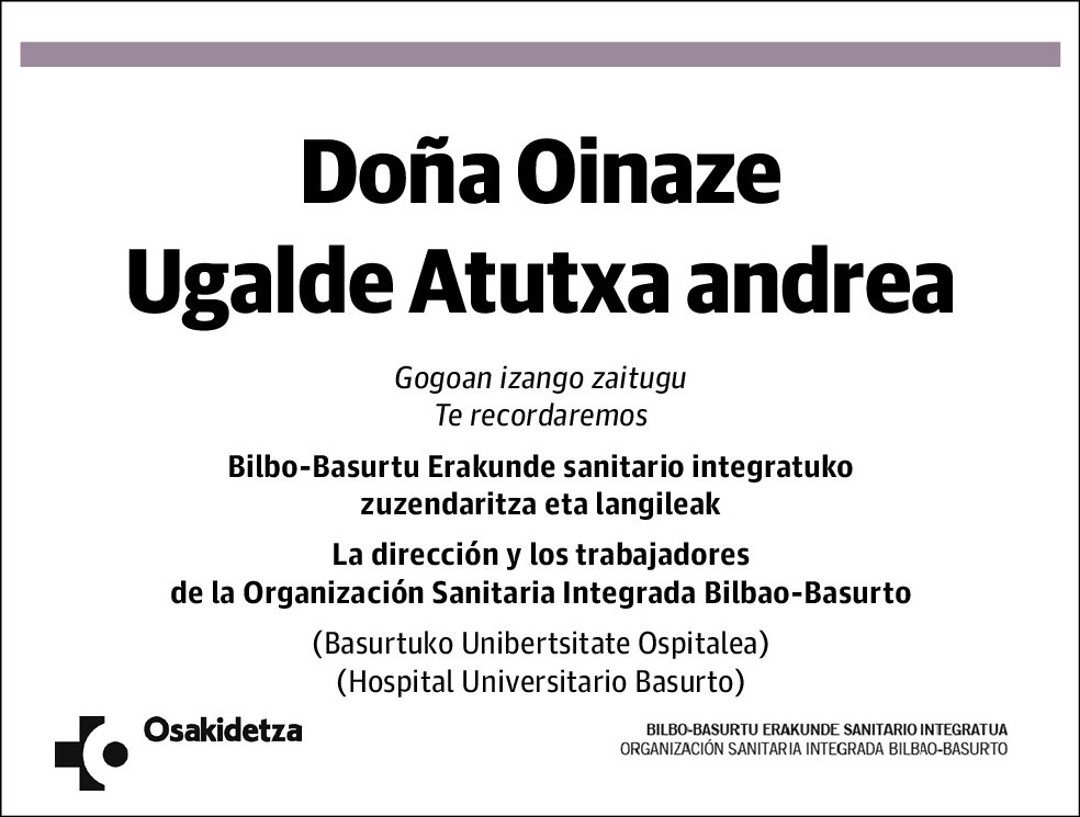 Oinaze Ugalde Atutxa