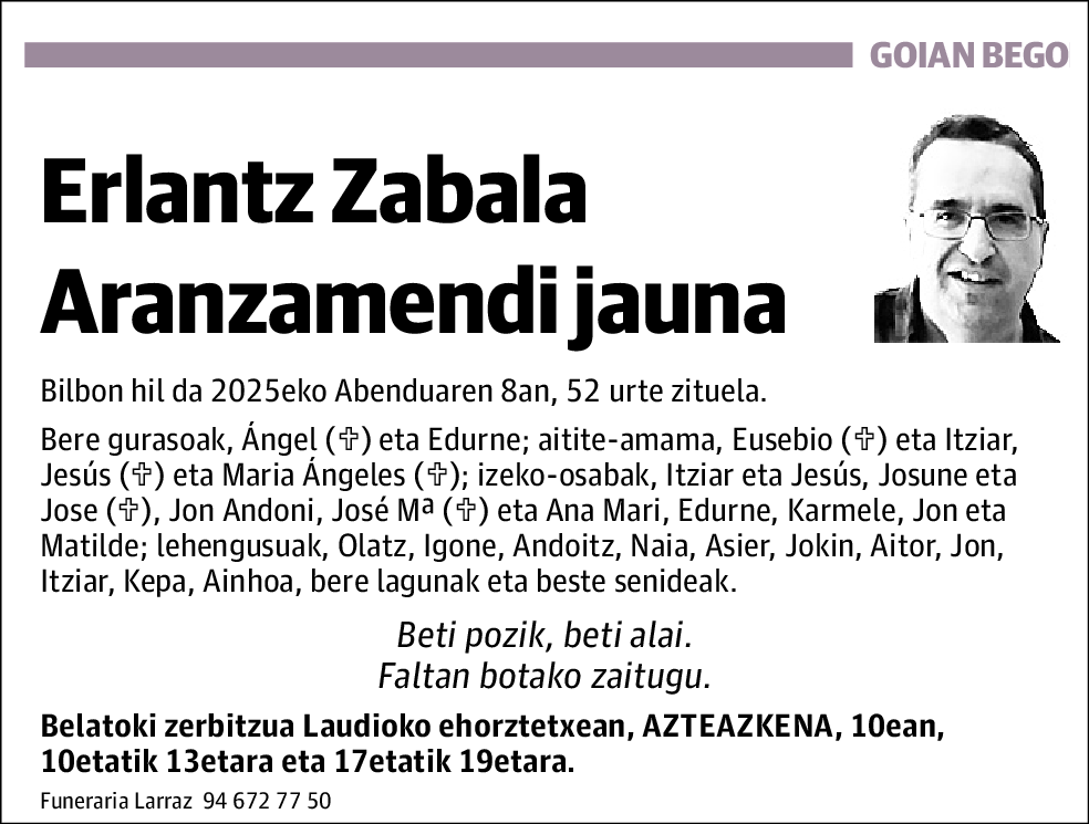 Erlantz Zabala Aranzamendi