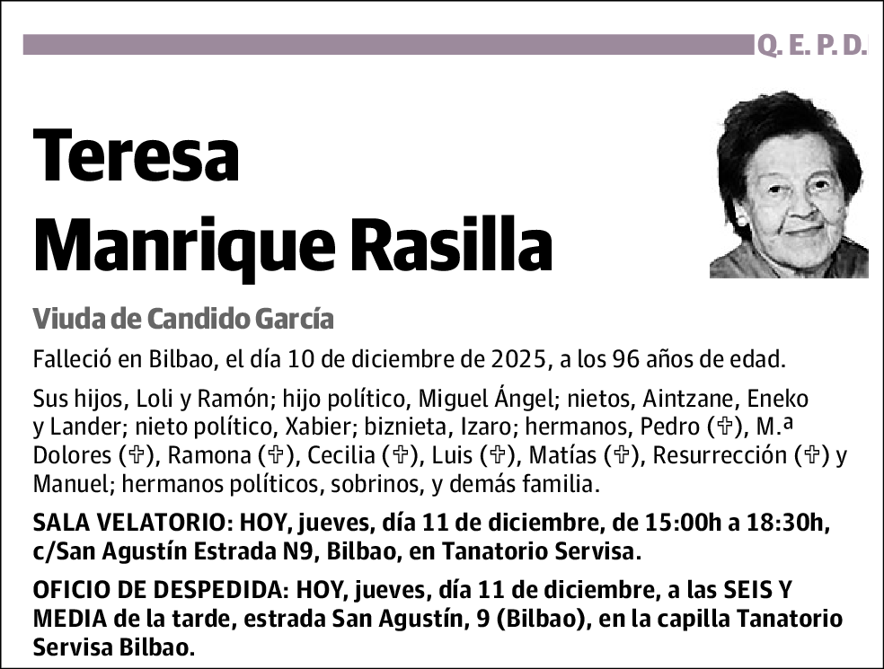 Teresa Manrique Rasilla