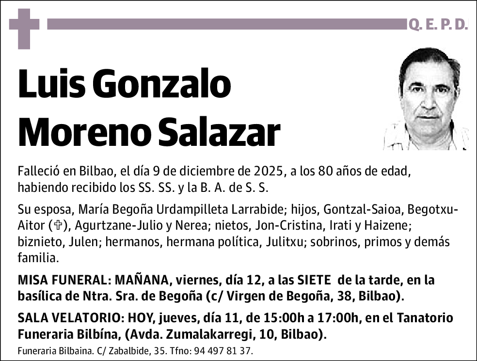 Luis Gonzalo Moreno Salazar