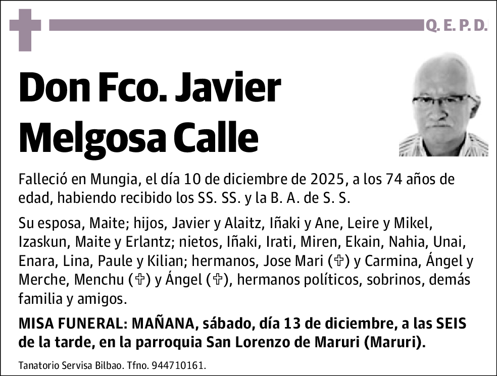 Fco. Javier Melgosa Calle