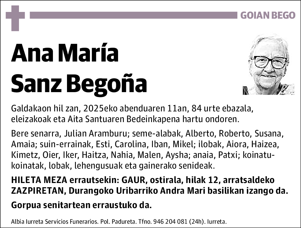 Ana María Sanz Begoña