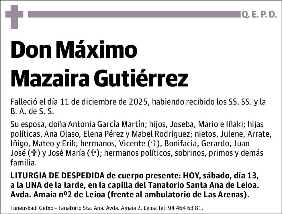 Máximo Mazaira Gutiérrez