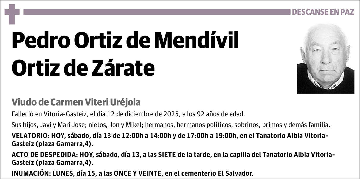 Pedro Ortiz de Mendívil Ortiz de Zárate