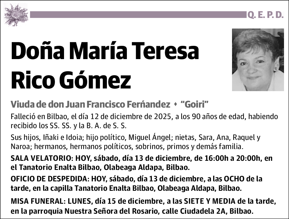 María Teresa Rico Gómez