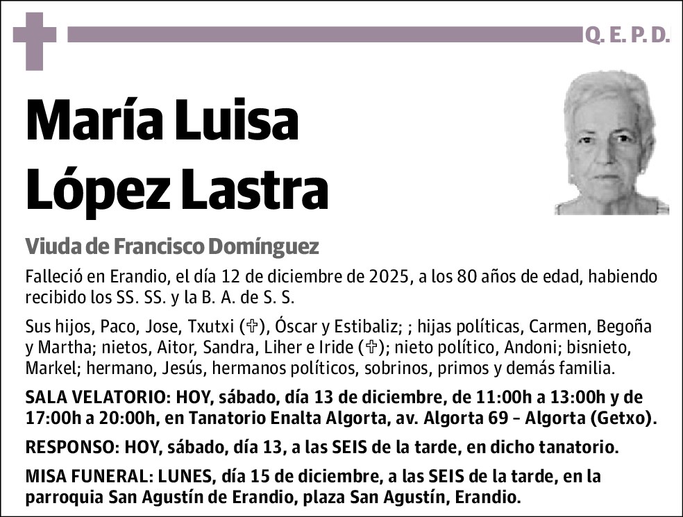 María Luisa López Lastra