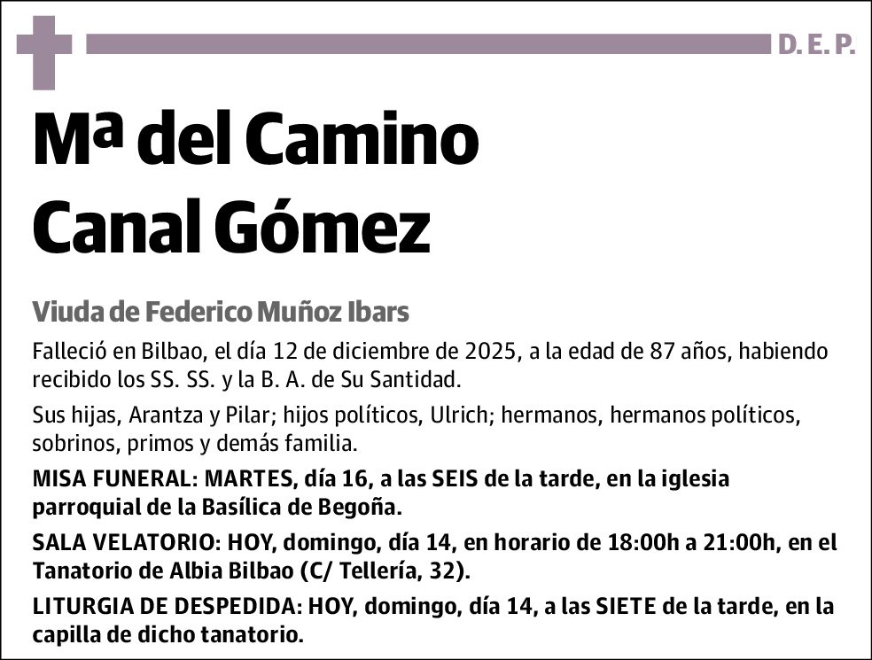 Mª del Camino Canal Gómez