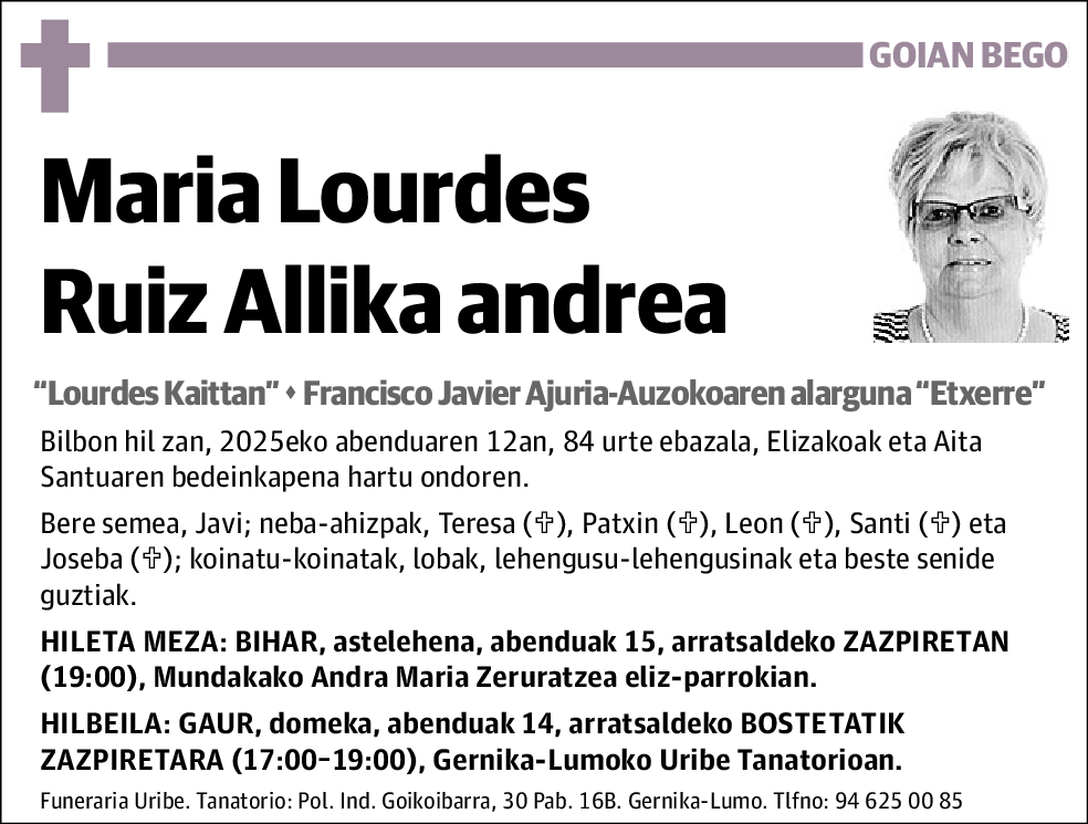 Maria Lourdes Ruiz Allika