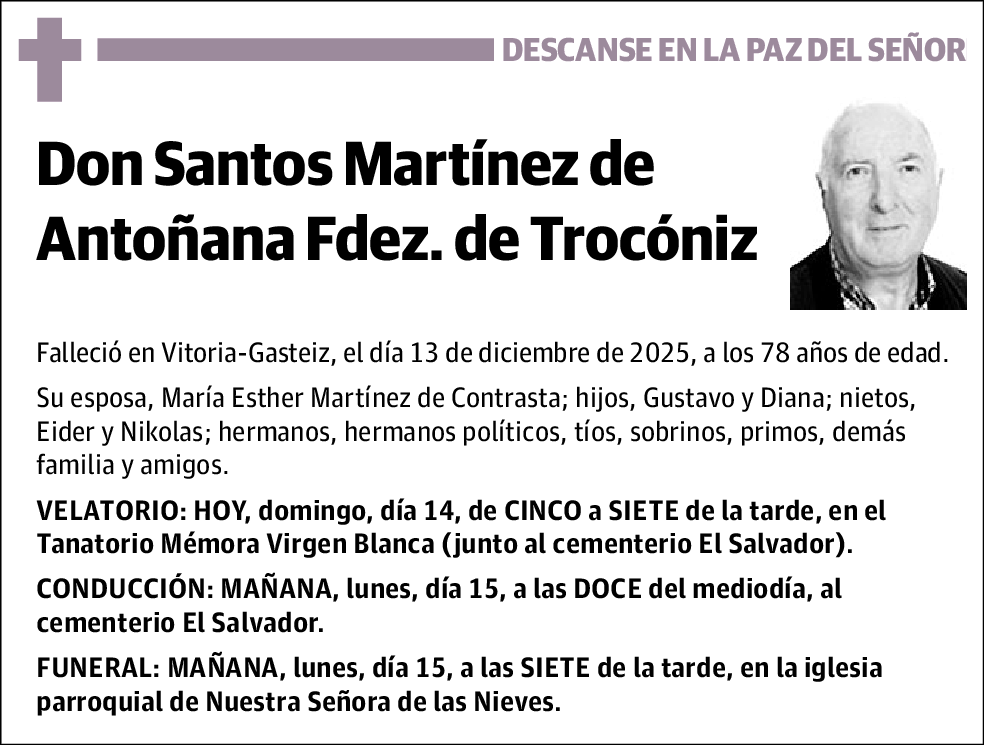 Santos Martínez de Antoñana Fernández de Trocóniz