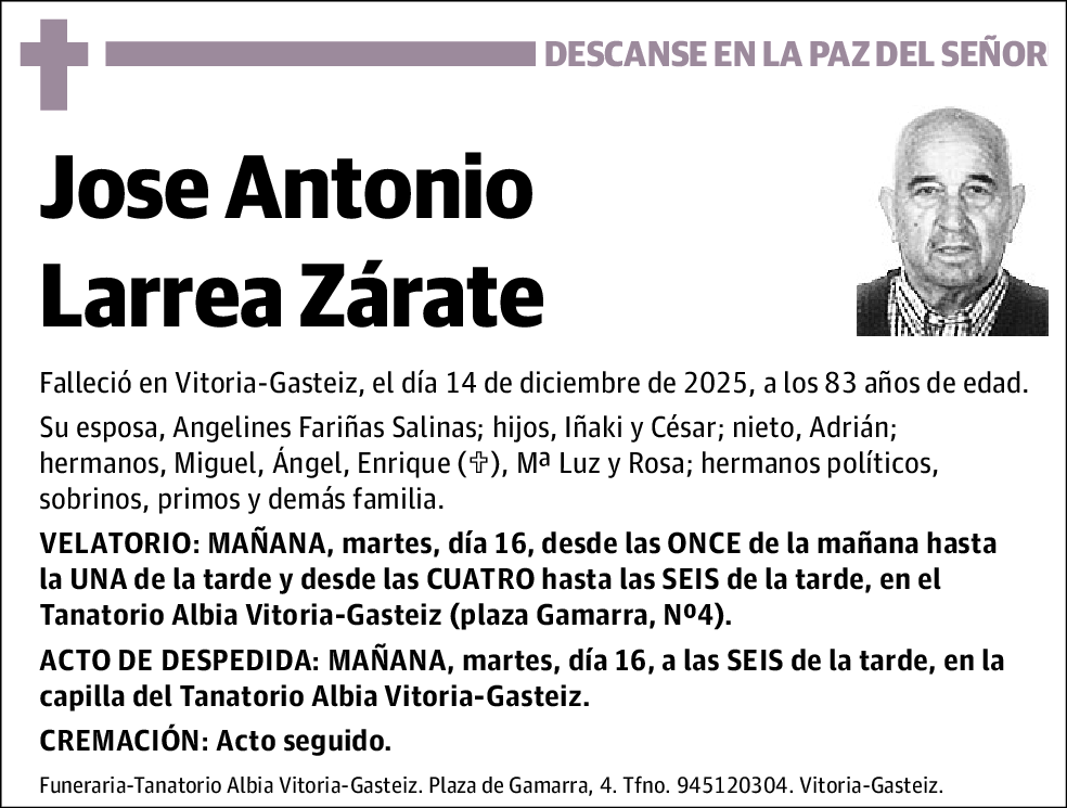 Jose Antonio Larrea Zárate