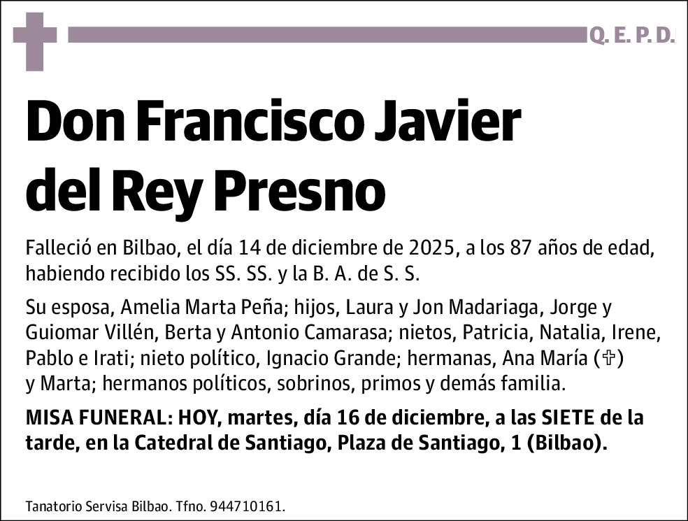 Francisco Javier del Rey Presno