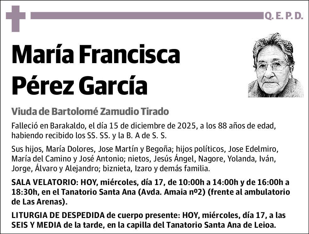 María Francisca Pérez García