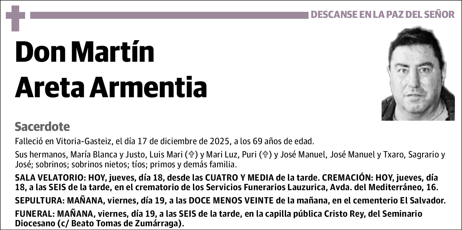 Martín Areta Armentia