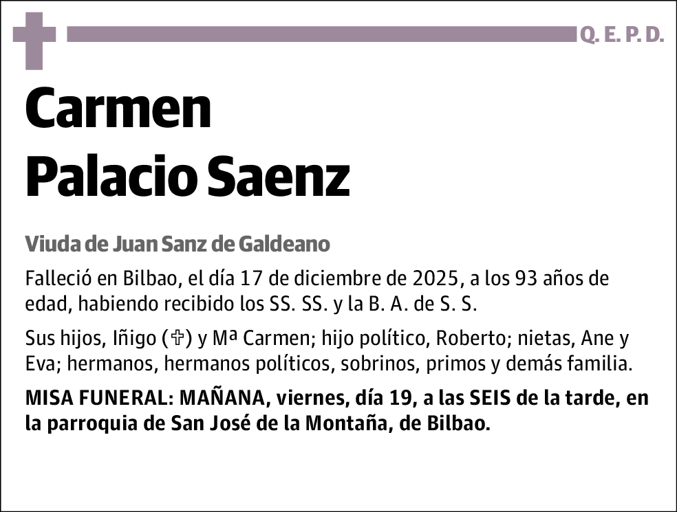 Carmen Palacio Saenz