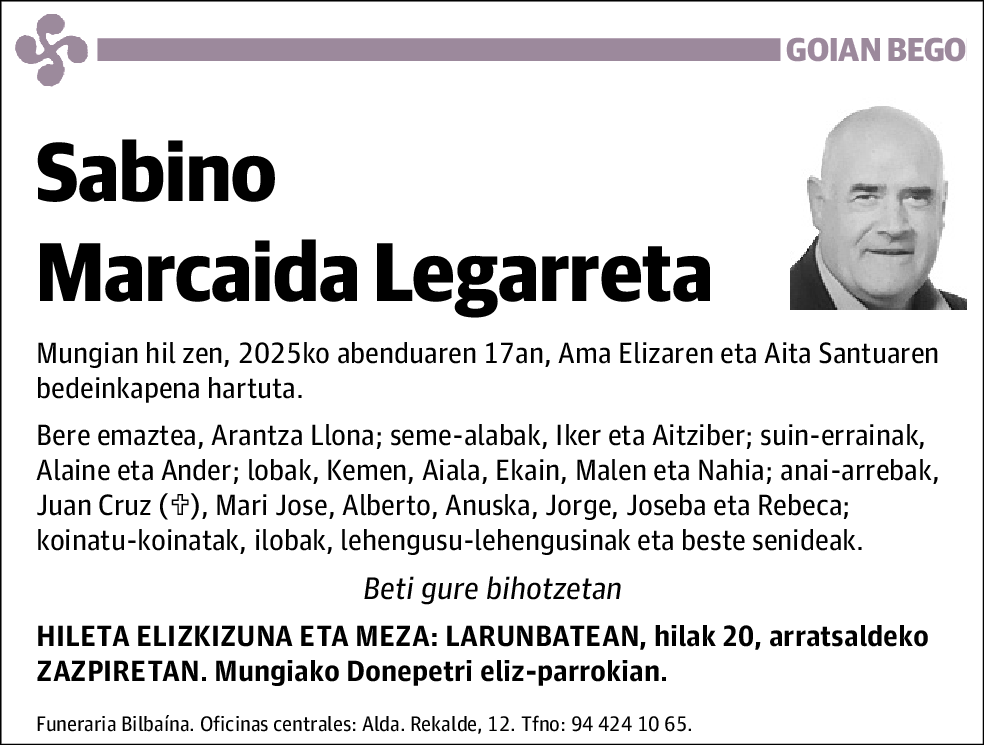 Sabino Marcaida Legarreta