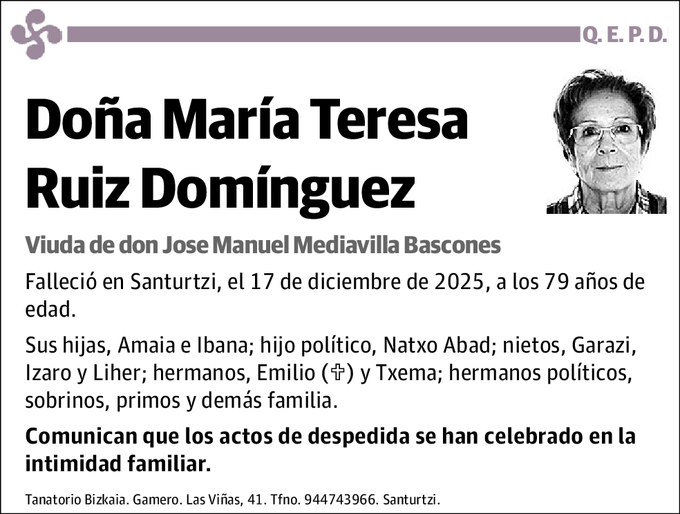 María Teresa Ruiz Domínguez