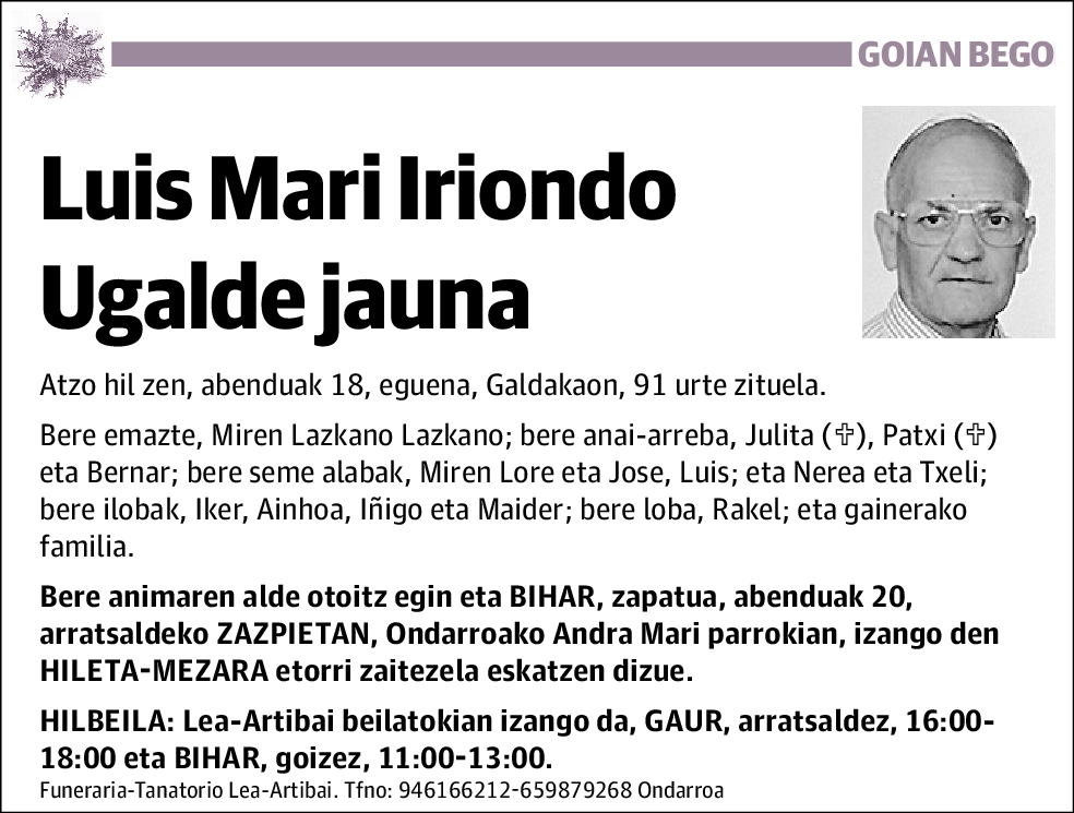 Luis Mari Iriondo Ugalde