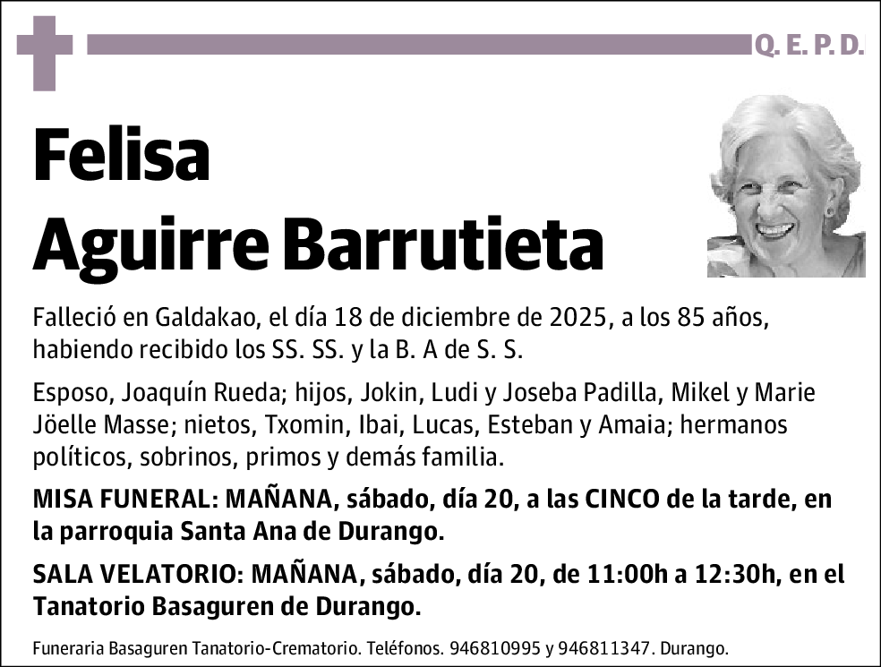 Felisa Aguirre Barrutieta