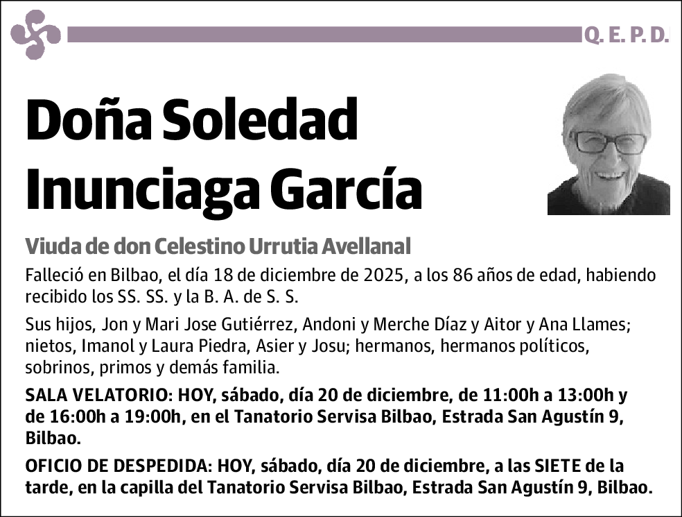 Soledad Inunciaga García