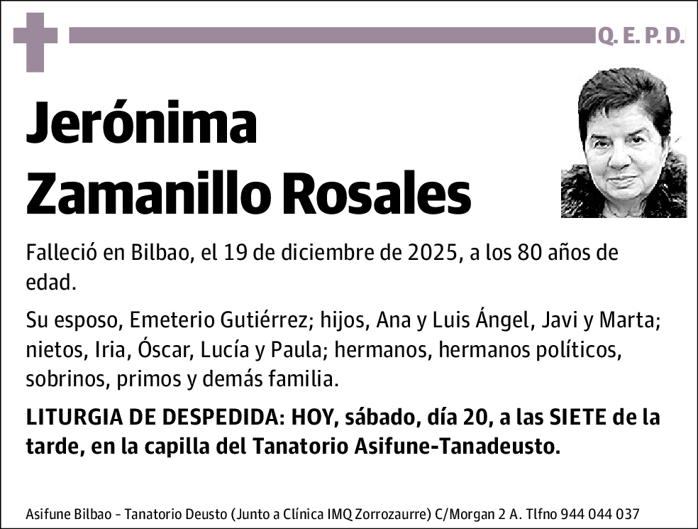 Jerónima Zamanillo Rosales