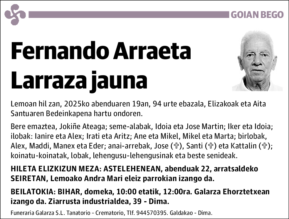 Fernando Arraeta Larraza