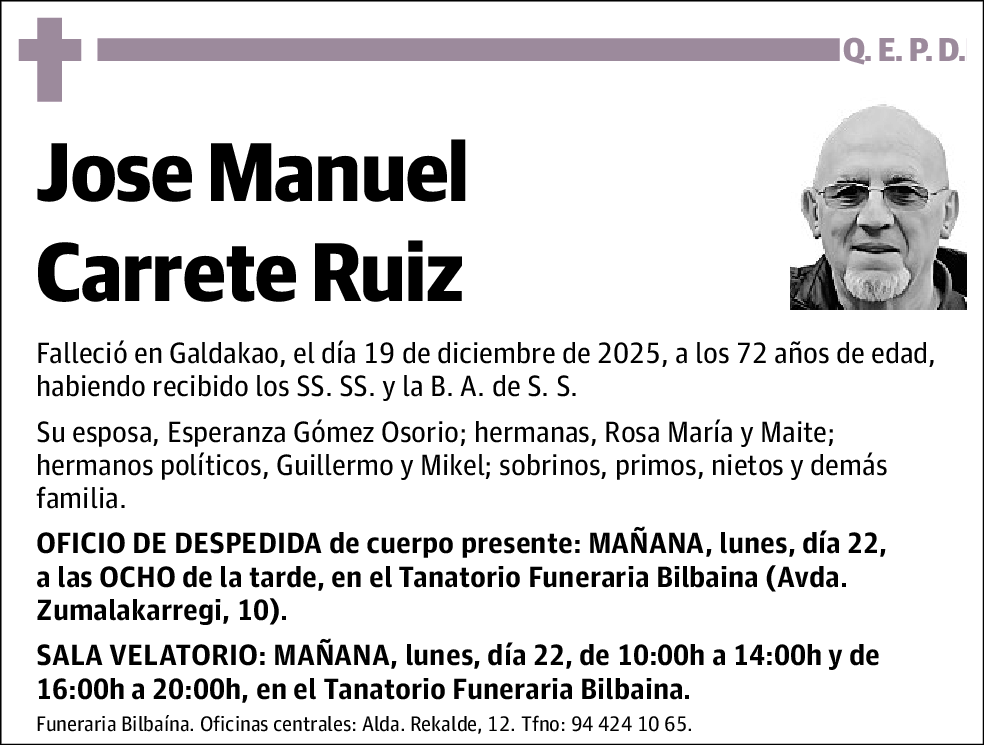Jose Manuel Carrete Ruiz