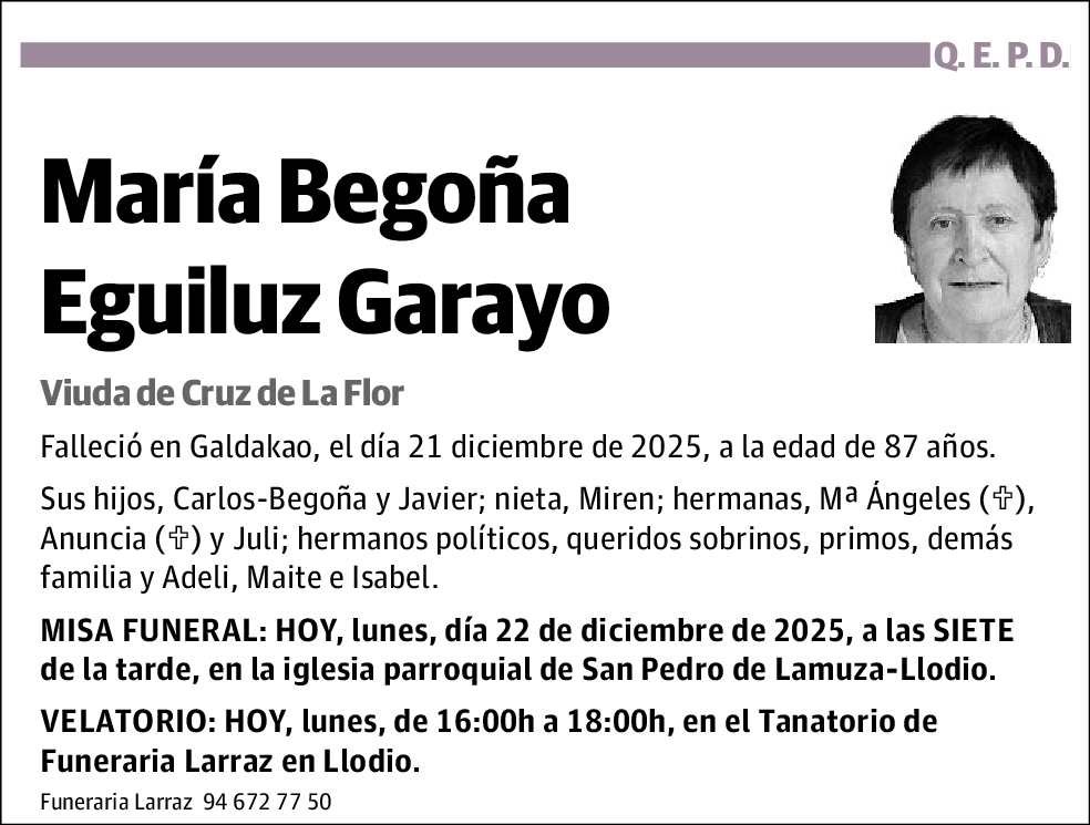 María Begoña Eguiluz Garayo