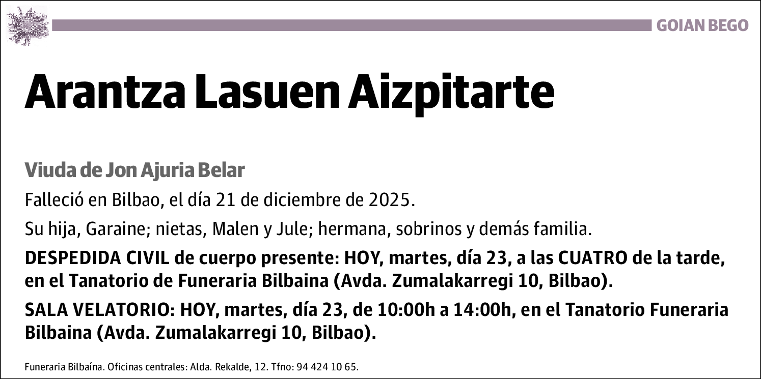 Arantza Lasuen Aizpitarte