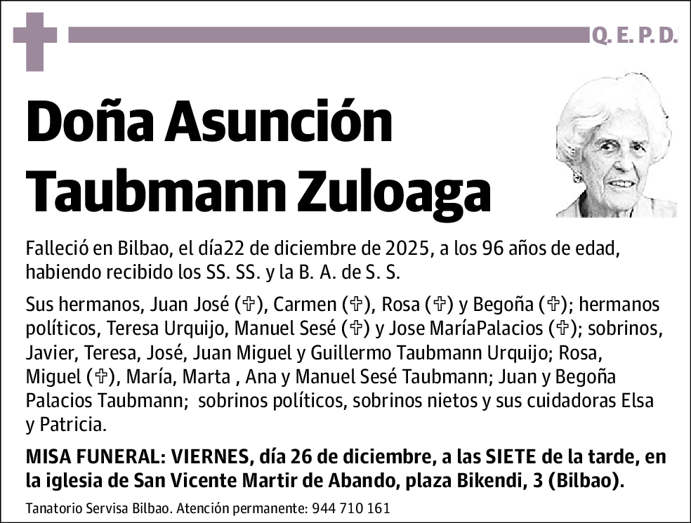 Asunción Taubmann Zuluaga