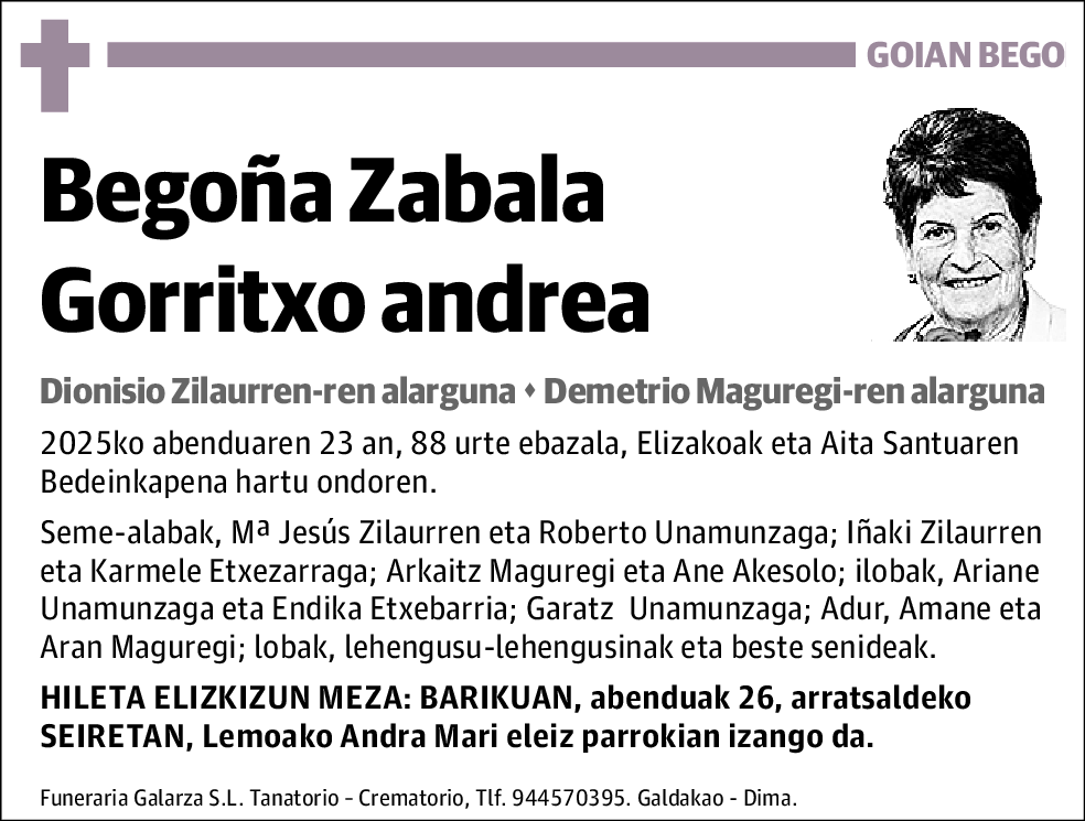 Begoña Zabala Gorritxo