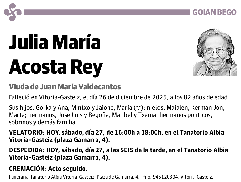 Julia María Acosta Rey