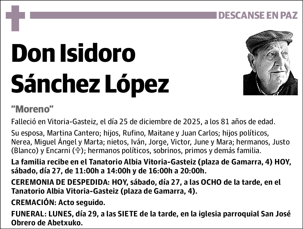 Isidoro Sánchez López