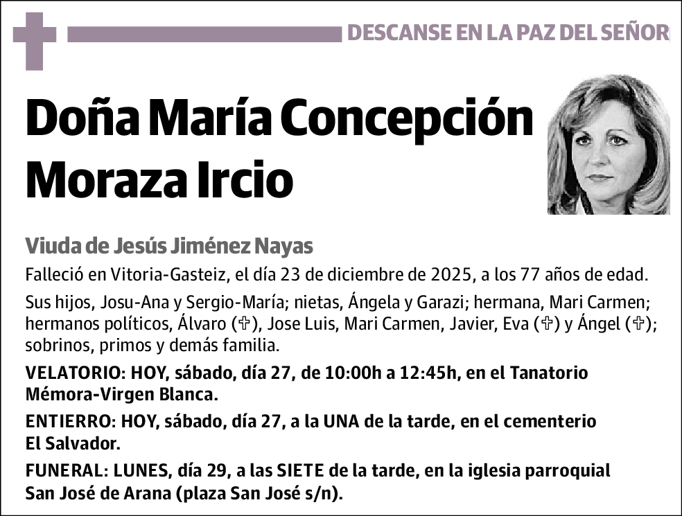 María Concepción Moraza Ircio