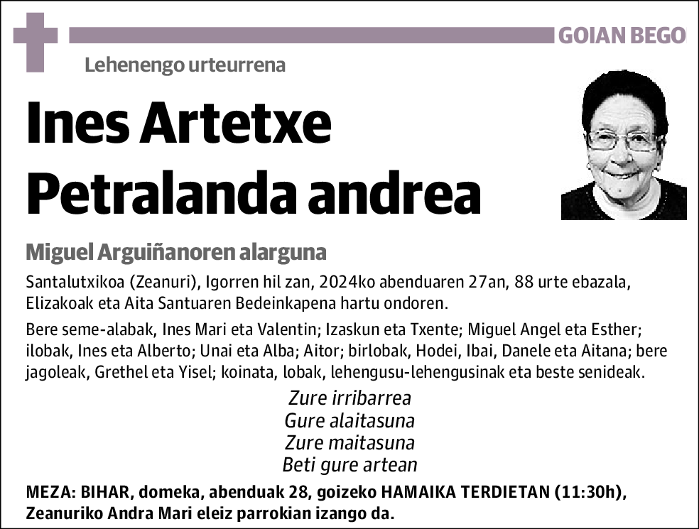 Ines Artetxe Petralanda