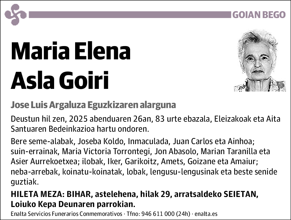 Maria Elena Asla Goiri