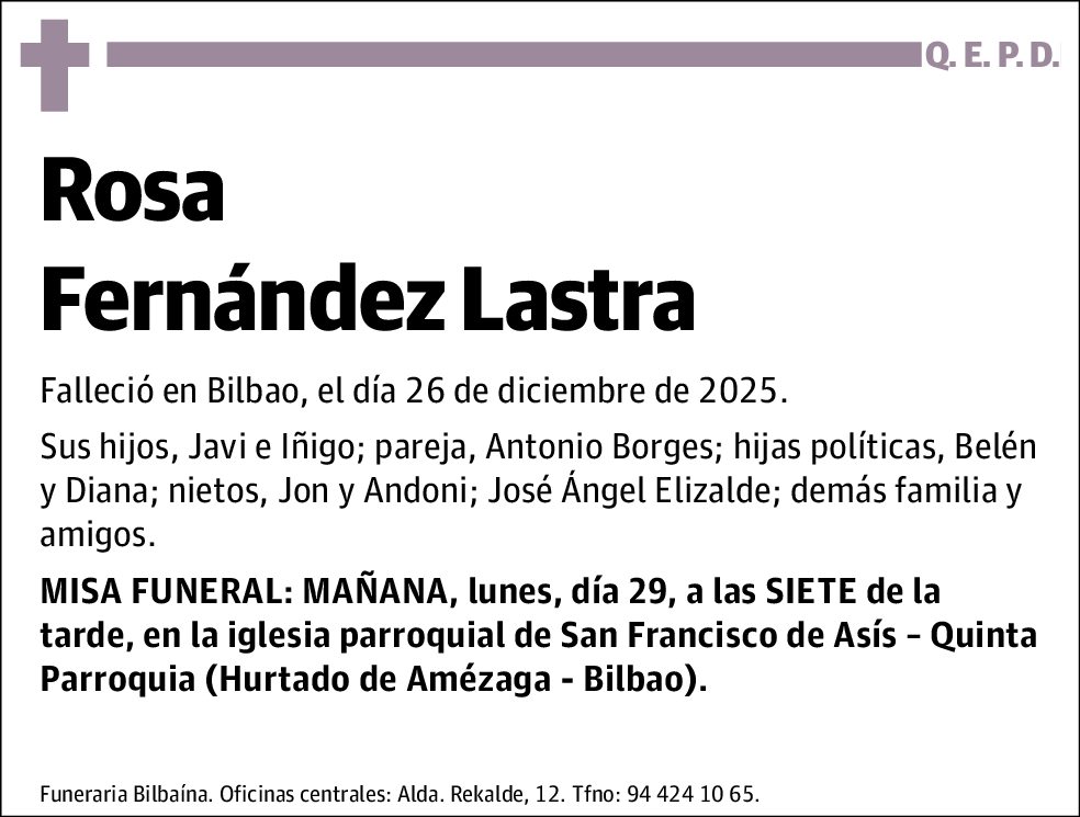 Rosa Fernández Lastra