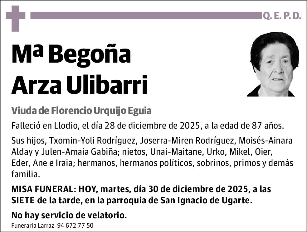 Mª Begoña Arza Ulibarri