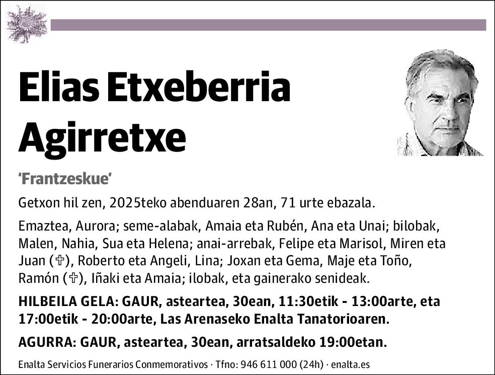 Elias Etxeberria Agirretxe